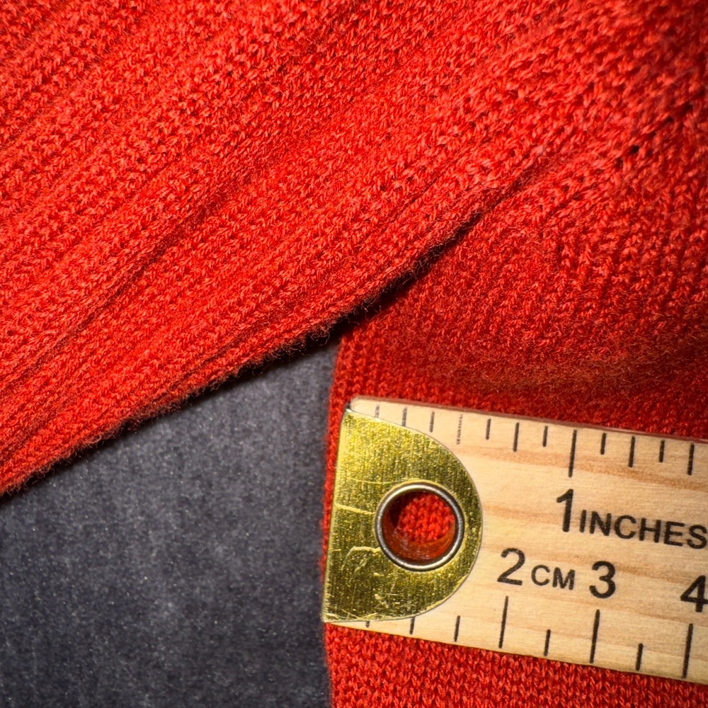 Mizuno WindLite Golf Sweater Mens XL Orange V-Neck Lined Performance Pullover - Picture 11 of 14
